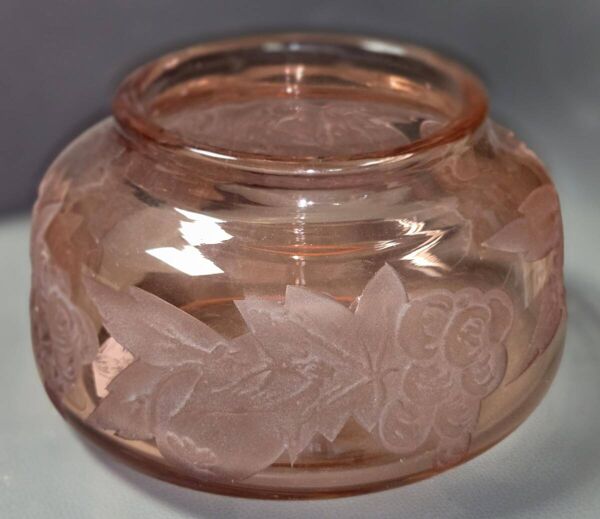 Vase Legras en verre à motifs dégagés à l'acide