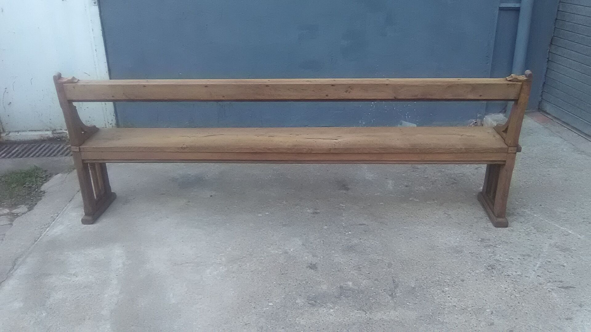 Oak church bench 2m45