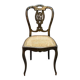 Napoleon III chair in blackened wood