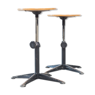 Deux tabourets pivotants par Friso Kramer pour Ahrend de Cirkel, 1960