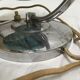 Opaline lamp blue marble art deco