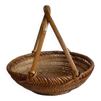 Bamboo wicker basket