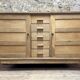 Buffet Bahut René Gabriel - Chêne Brut – Mobilier de Reconstruction - Année