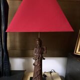 A Pair Of Wooden Lamps The Way of James Mont