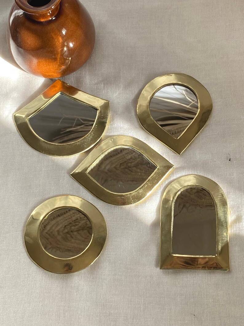 Miroirs en laiton fabriqué à la main