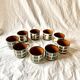 Boch La Louvière coffee service and dessert plates - Bernadette series, 1966