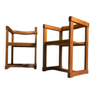 Paire de fauteuils par