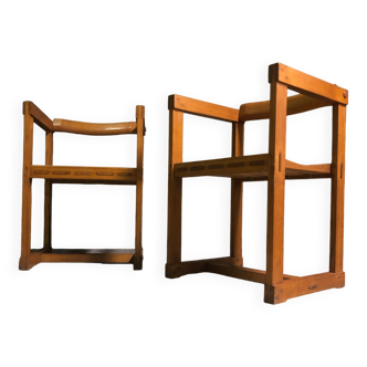 Paire de fauteuils par Edwin Helseth pour Trybo Norvège années 1960