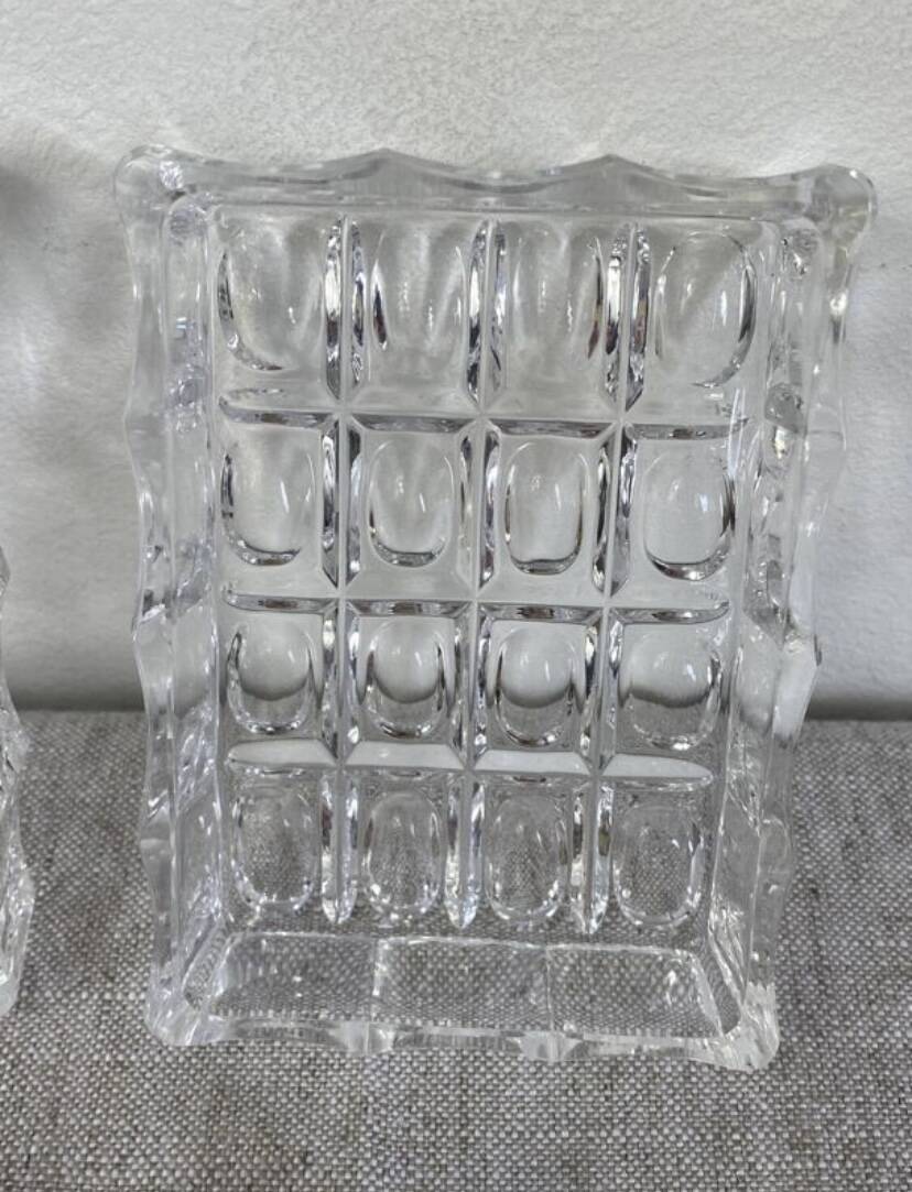Silver-plated metal and glass hors d'oeuvre tray