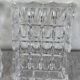 Silver-plated metal and glass hors d'oeuvre tray