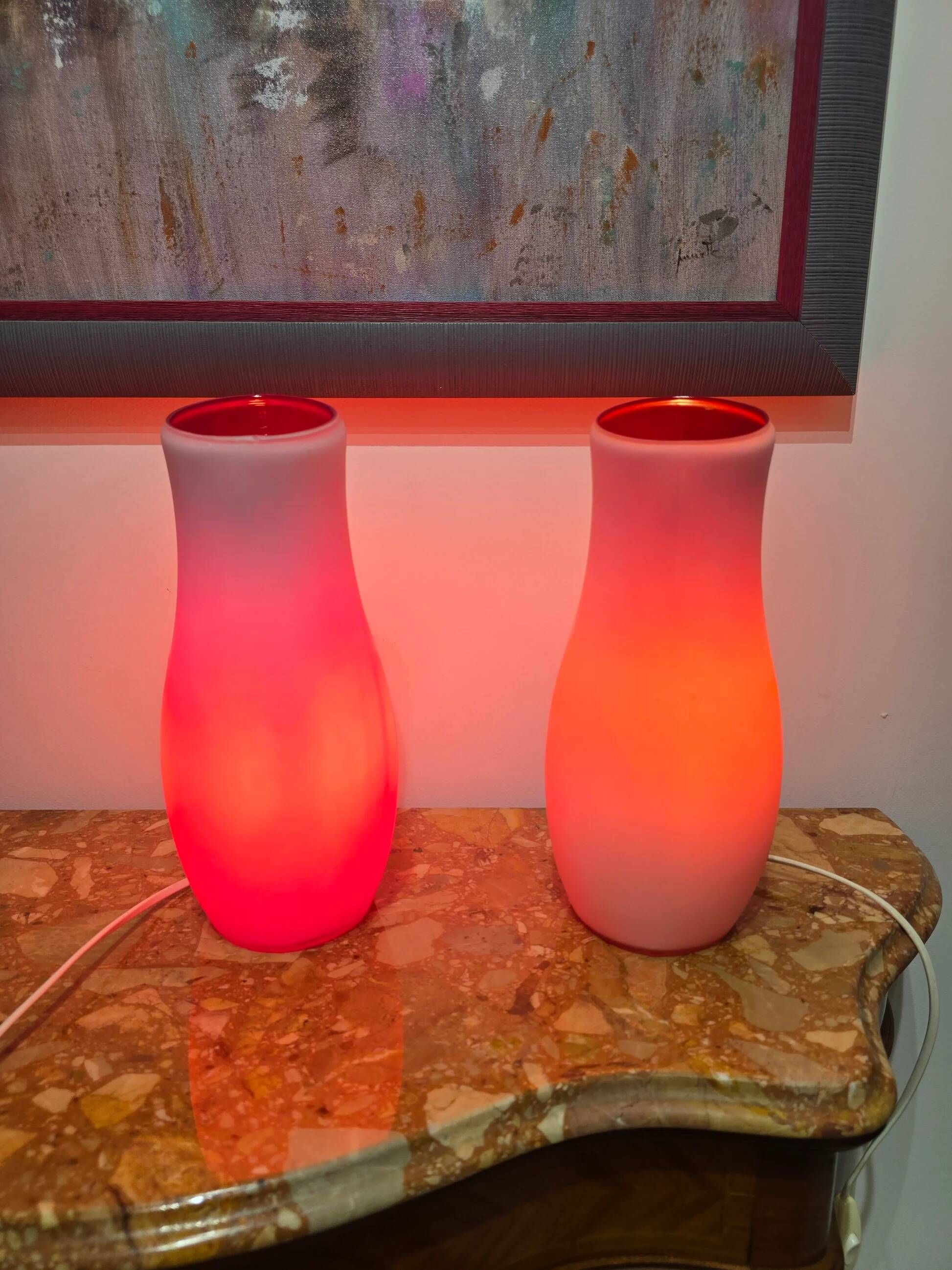Pair of table lamps IKEA Mylonit – vintage Scandinavian design – 80s/90s