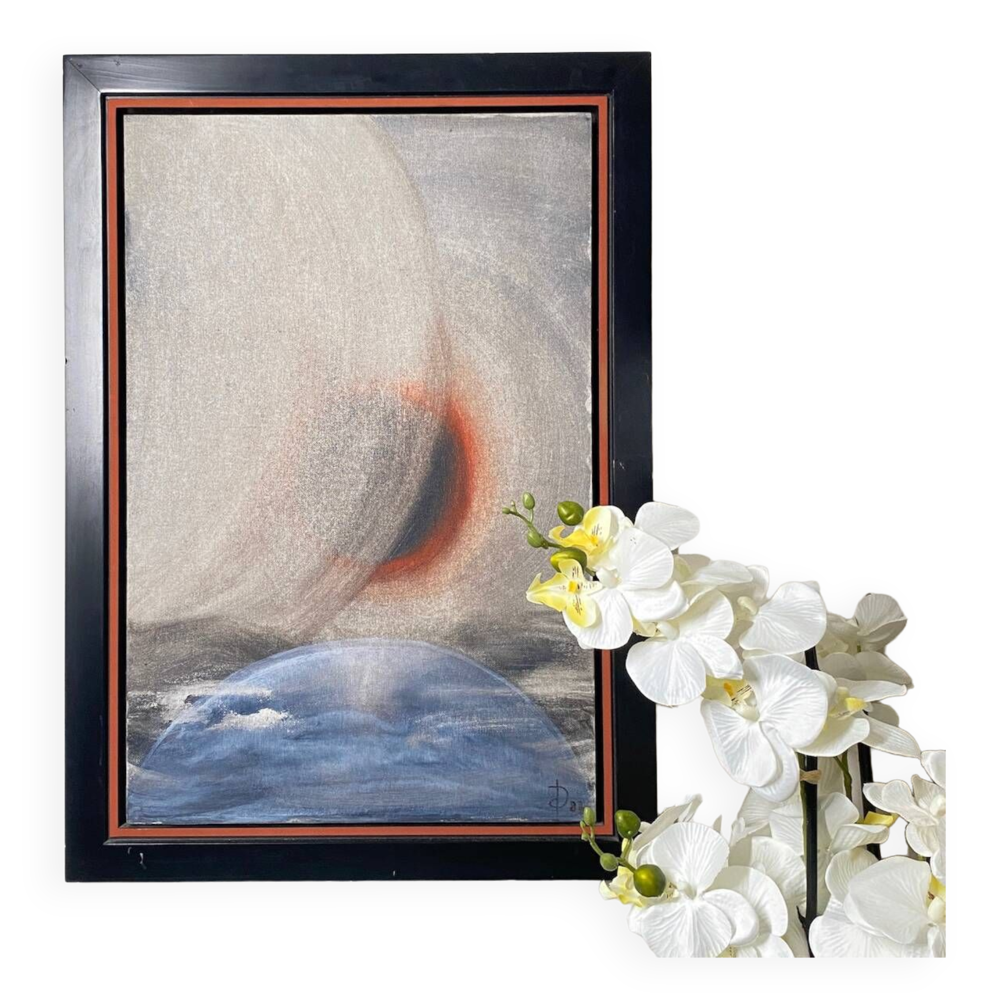 Modern painting by isabelle de duve - utopie 'peut-être' - 1988