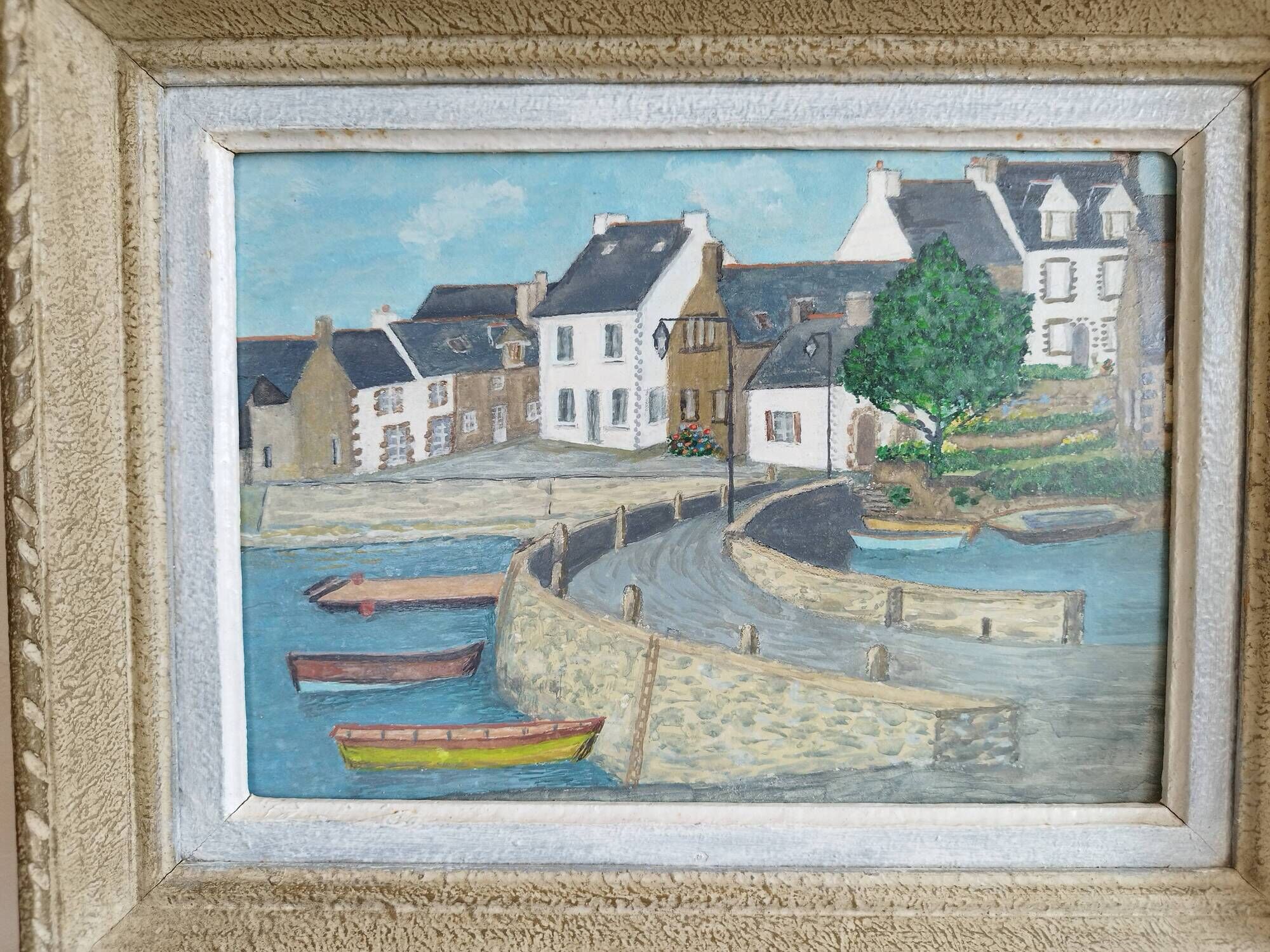 Landscape painting of the seaside in Brittany