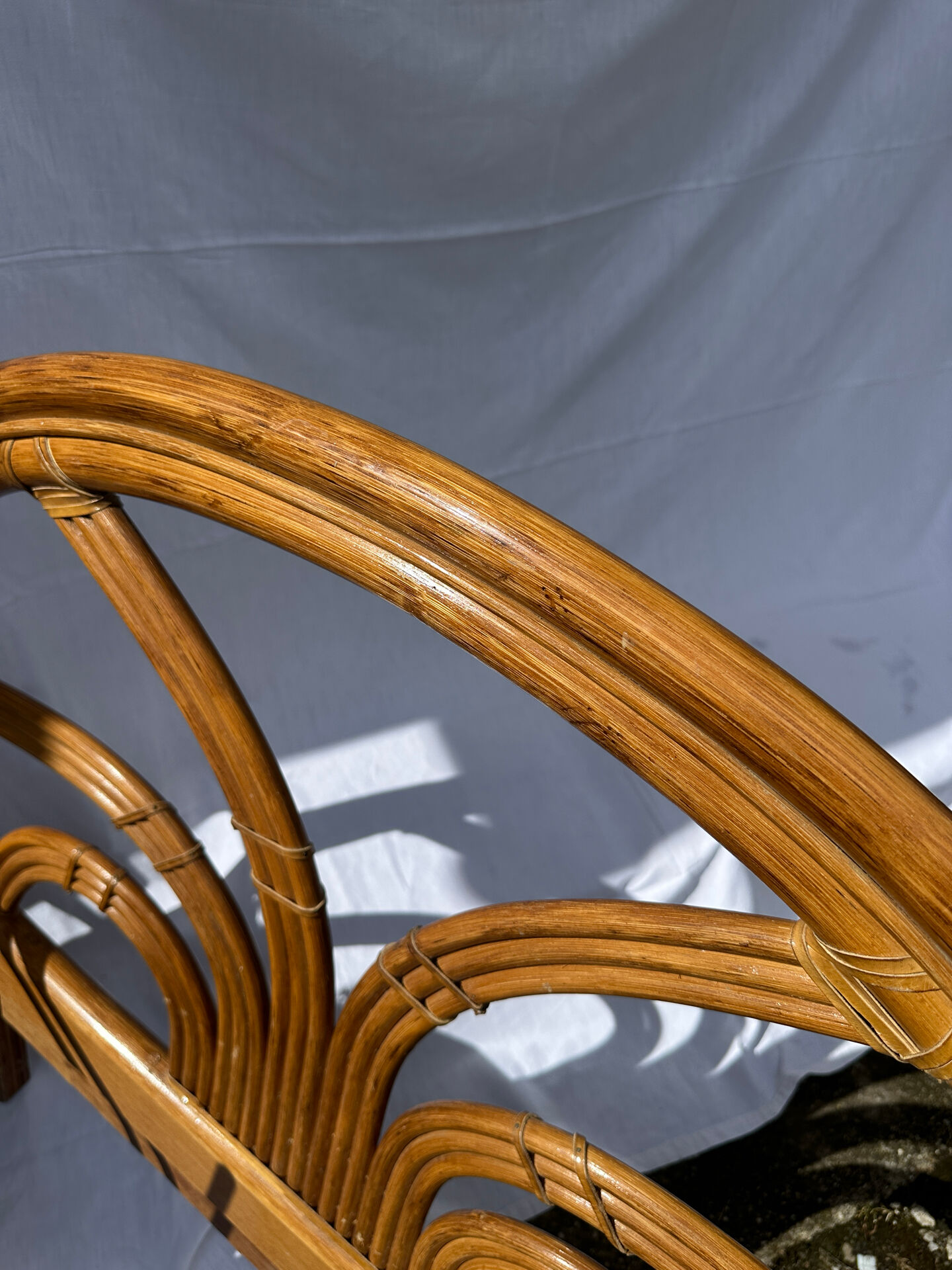 Rattan headboard