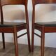 Series of 4 Scandinavian teak chairs 1960