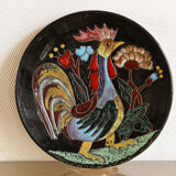 Assiette coq, années 50