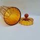 Large fluted blown glass jar