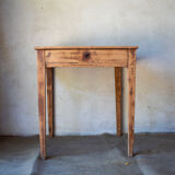 Small vintage desk made of solid wood.