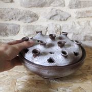 Pique fleurs en grès émaillé Jeanne et Norbert Pierlot - Ratilly