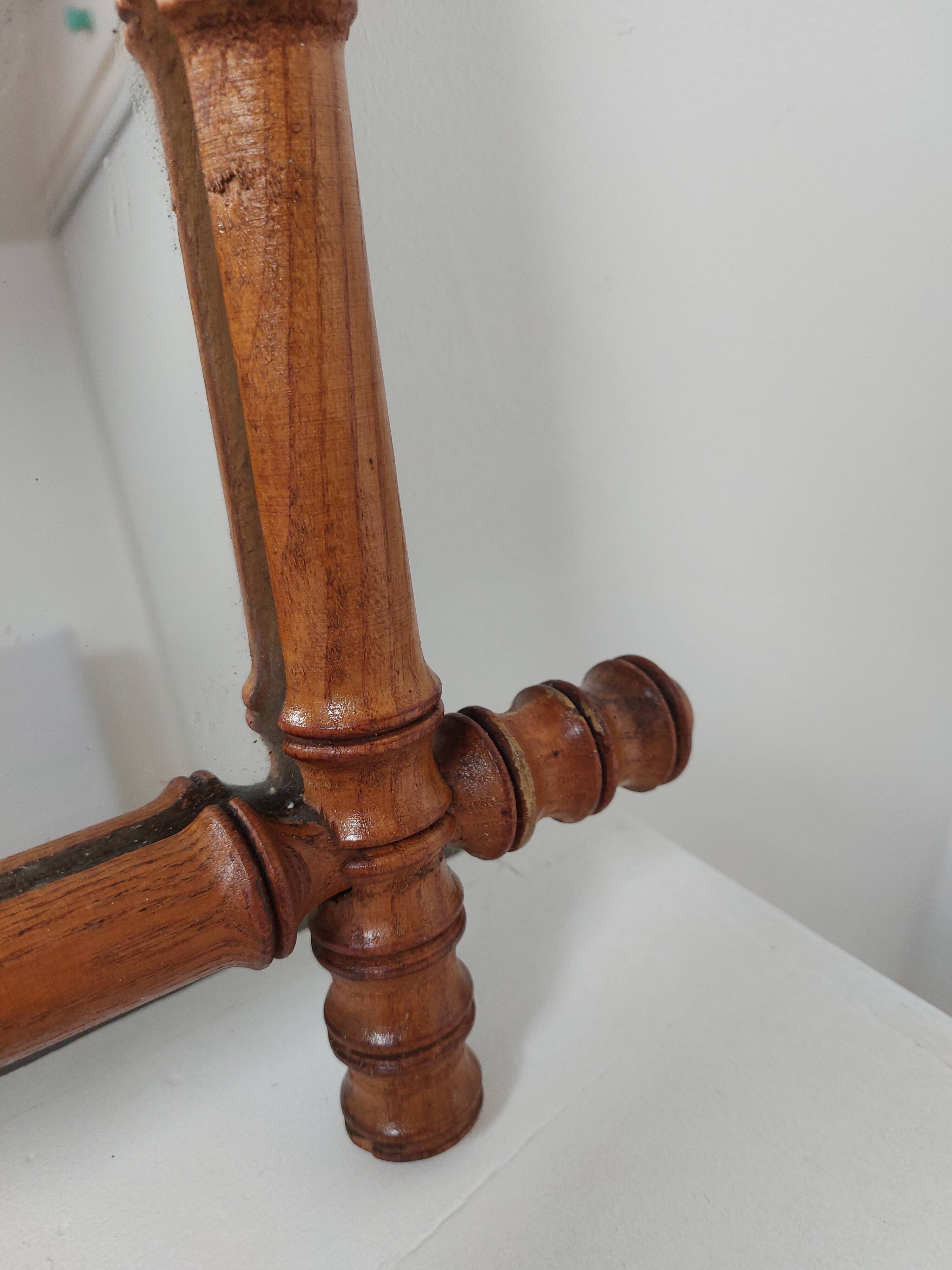bamboo mirror, vintage, 45 by 56cm