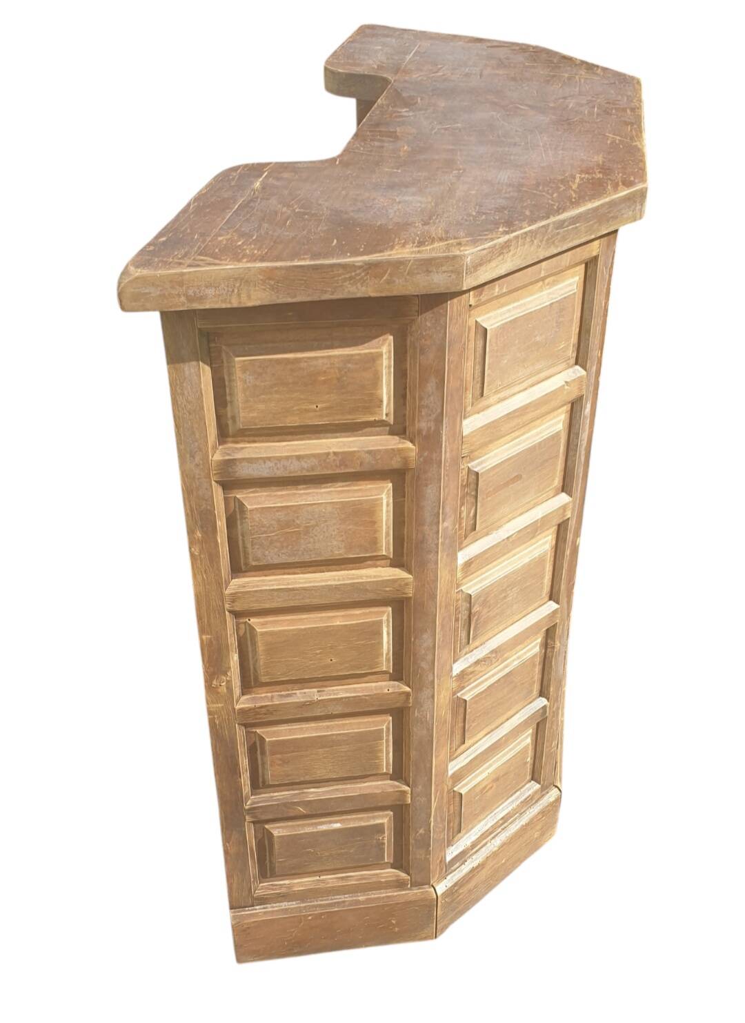 Counter, solid wood bar cabinet