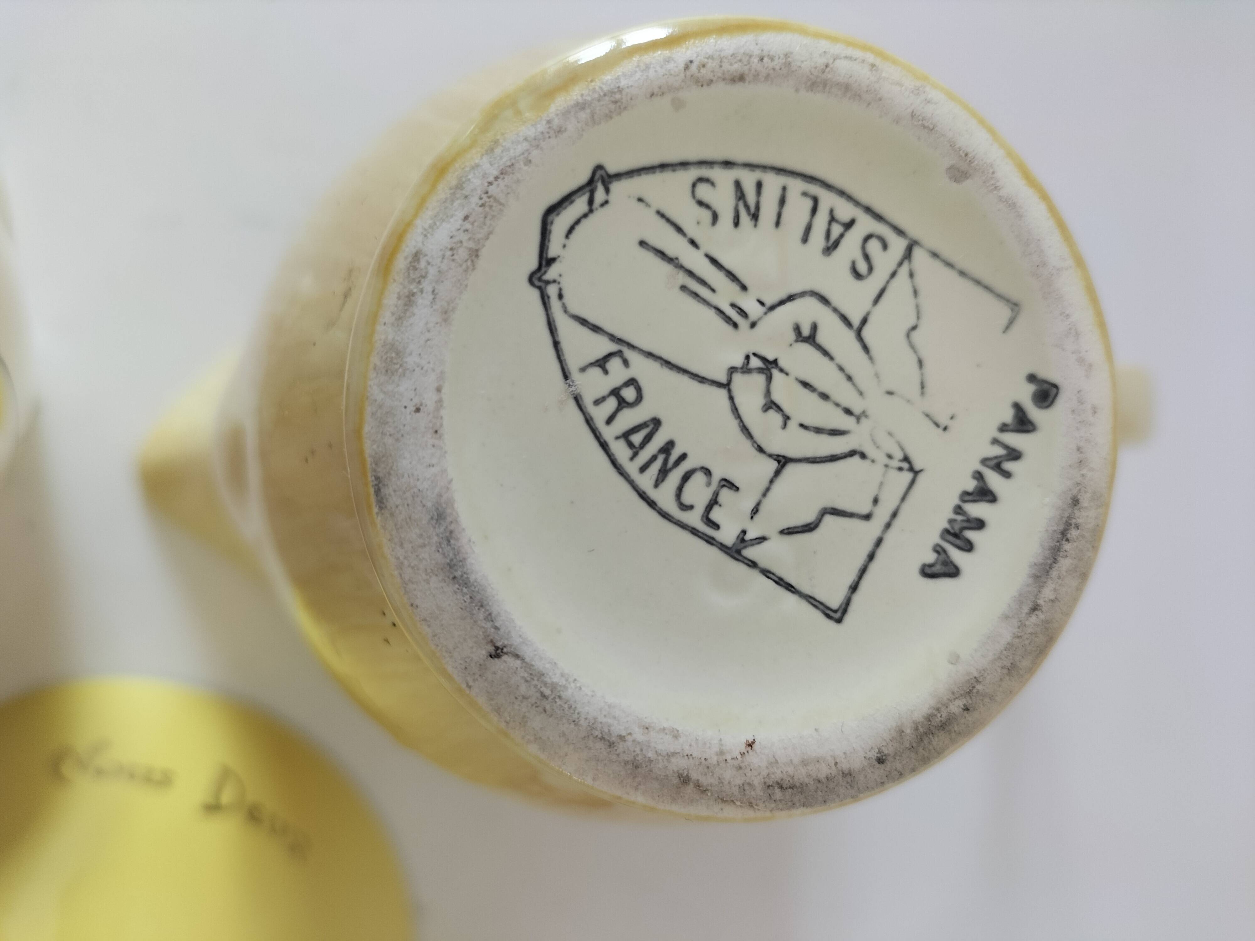 Trio de pichets Salins Clair de Lune Panama Nous Deux vintage