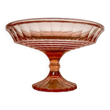 Coupe , compotier verre rose