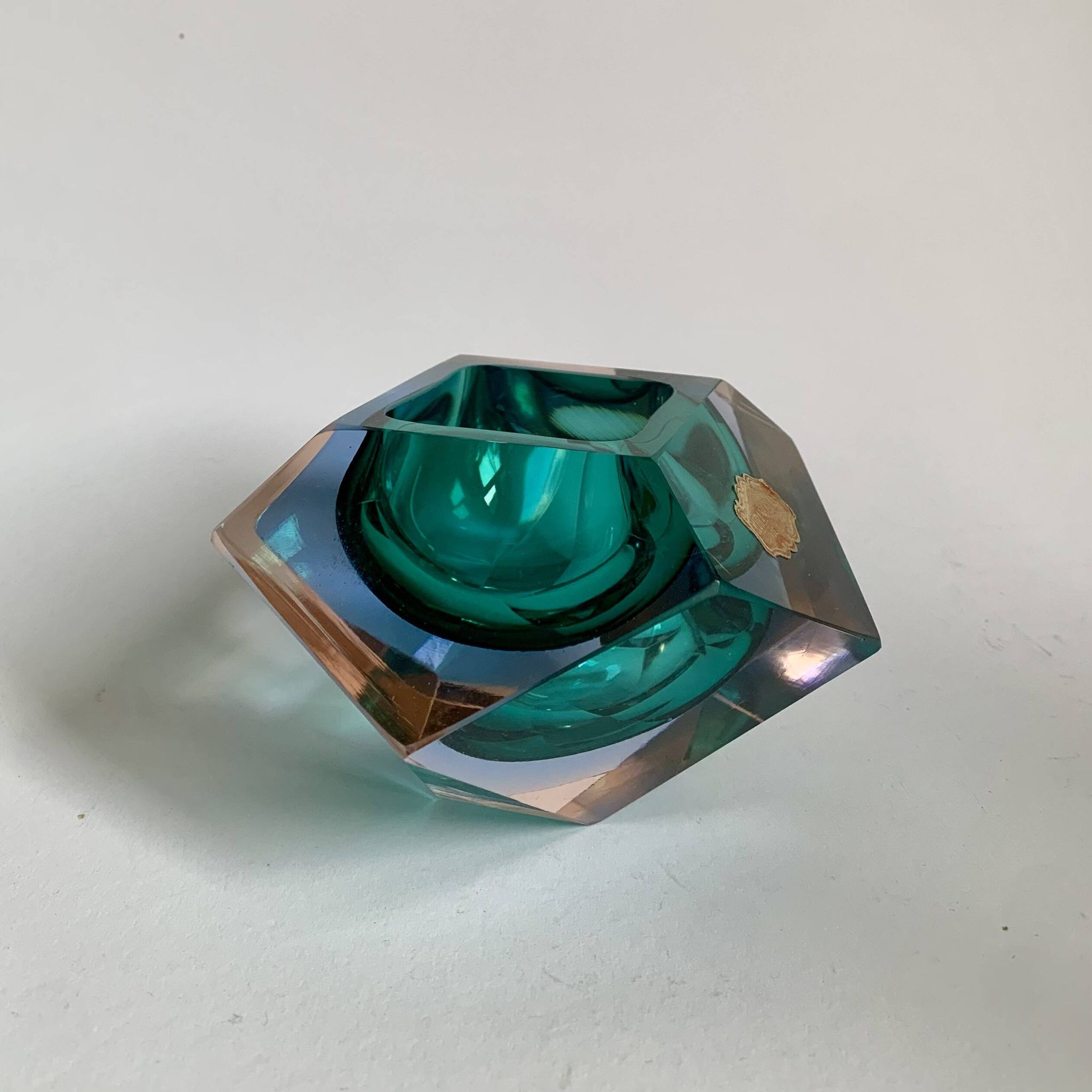 Murano Sommerso Ashtray, Italy 1970s