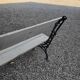Old cast iron garden bench 114cms long