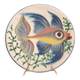 Assiette murale poisson céramique Puigdemont