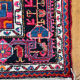 Burgundy Persian rugs pink and midnight blue