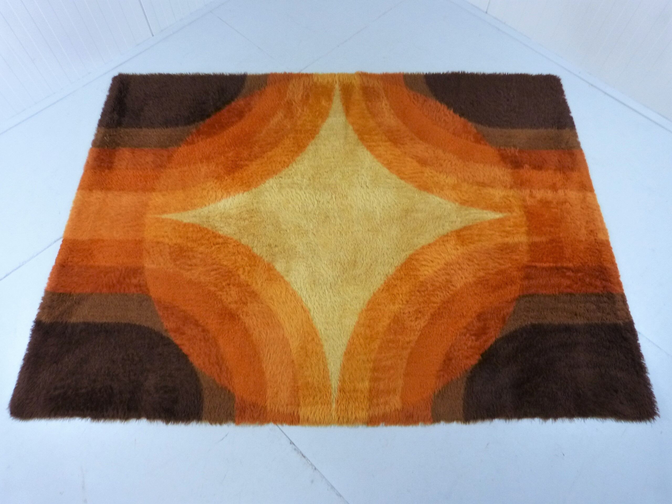 Colourful woolen carpet by Bergoss, Netherlands 1960's