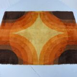Colourful woolen carpet by Bergoss, Netherlands 1960's