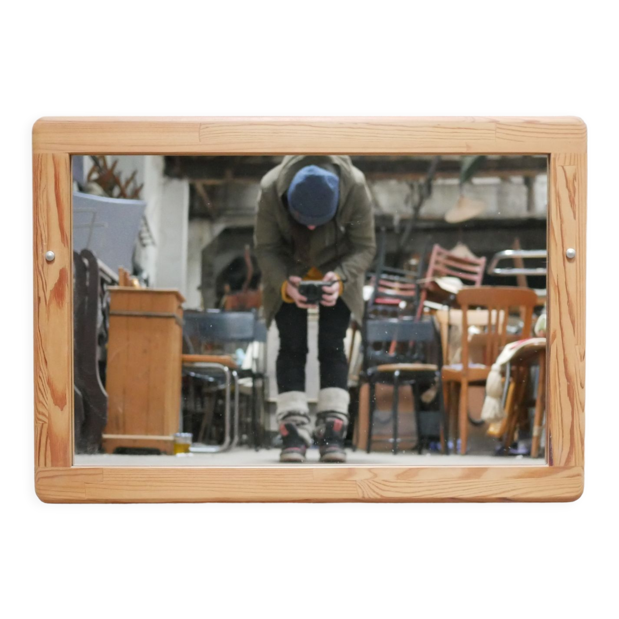 Vintage pine mirror