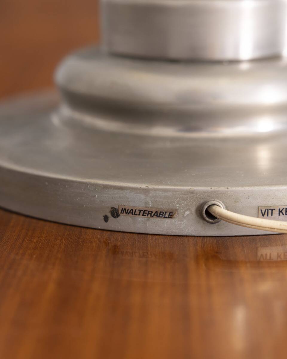 Vintage 1970s table lamp in metal and plexiglass by Vit Kellj