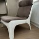 Vintage space age fauteuil van Carl Straub, Germany. Nieuw gestoffeerd!