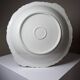 Large, hollow serving dish in fine white Limoges porcelain, vintage/antique