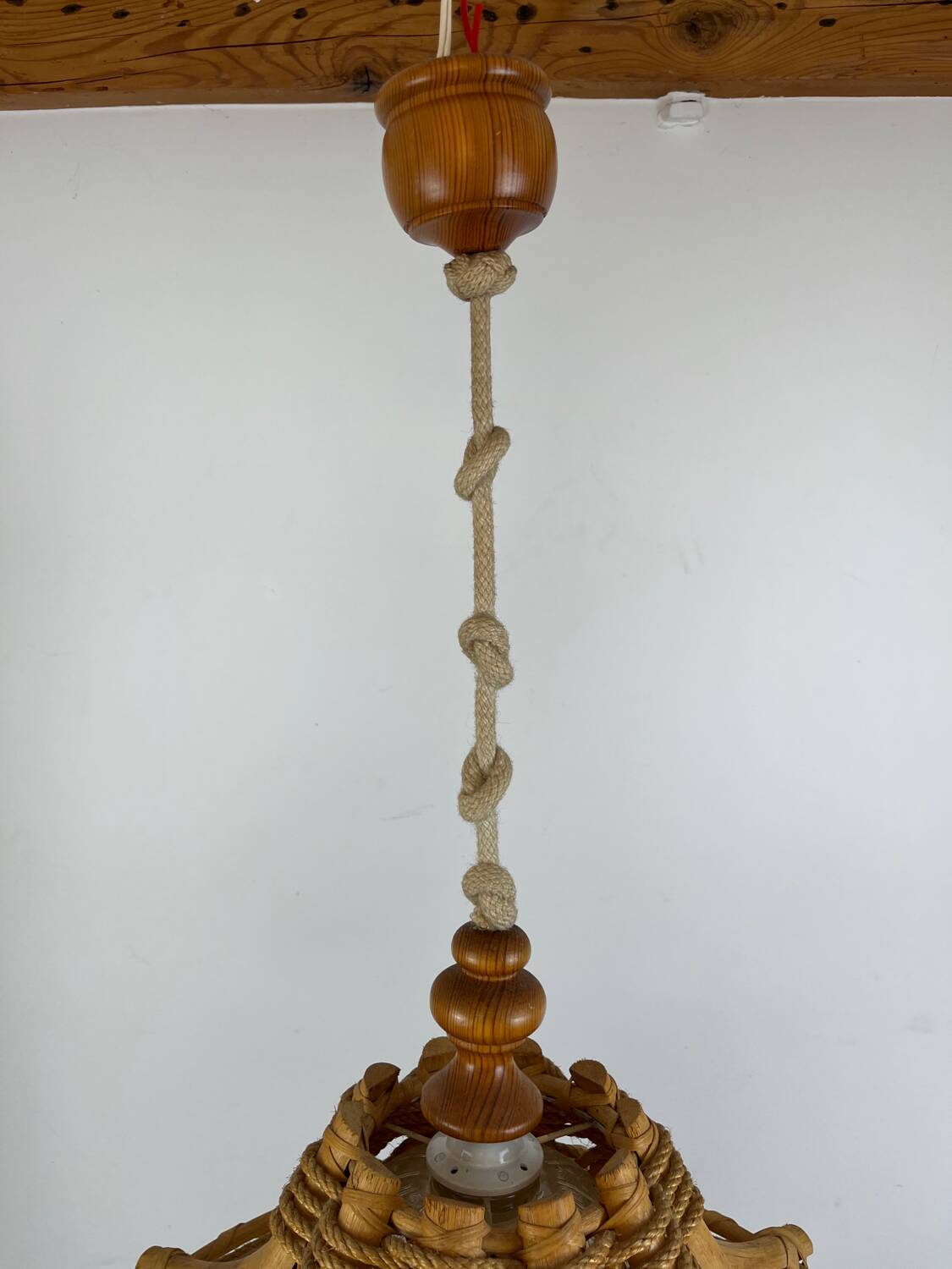 70s rope and rattan suspension