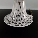 Set of 2 filigree Murano glass lamps