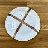 Earthenware plate with polychrome decoration - 18th century