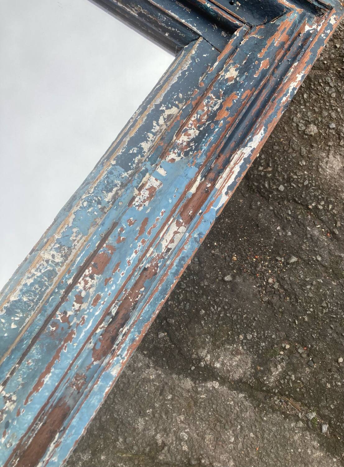 Old large entrance mirror with beautiful patina