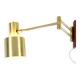 Retro Vintage Danish Jo Hammerborg Fog & Morup Brass Wall Lamp Light 60s 70s