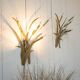 Vintage Brass Wall Lights, 1970s, Set of 2