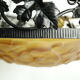 Art Deco wrought iron glass suspension Degué