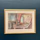 Original Swedish Watercolour On Paper – “Bottle And Window” By Eli Nybo – Dated 1976 – Vintage & Framed