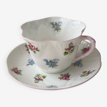 Tasse et sous-tasse en porcelaine Royal York Modèle Petite