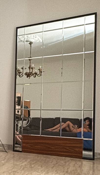 Vintage faceted mirror, Art Deco style – brought back from Italy