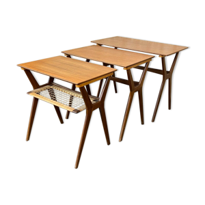 tables gigognes en teck