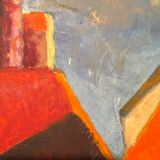 Old painting, cityscape signed and dated 79