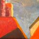 Old painting, cityscape signed and dated 79